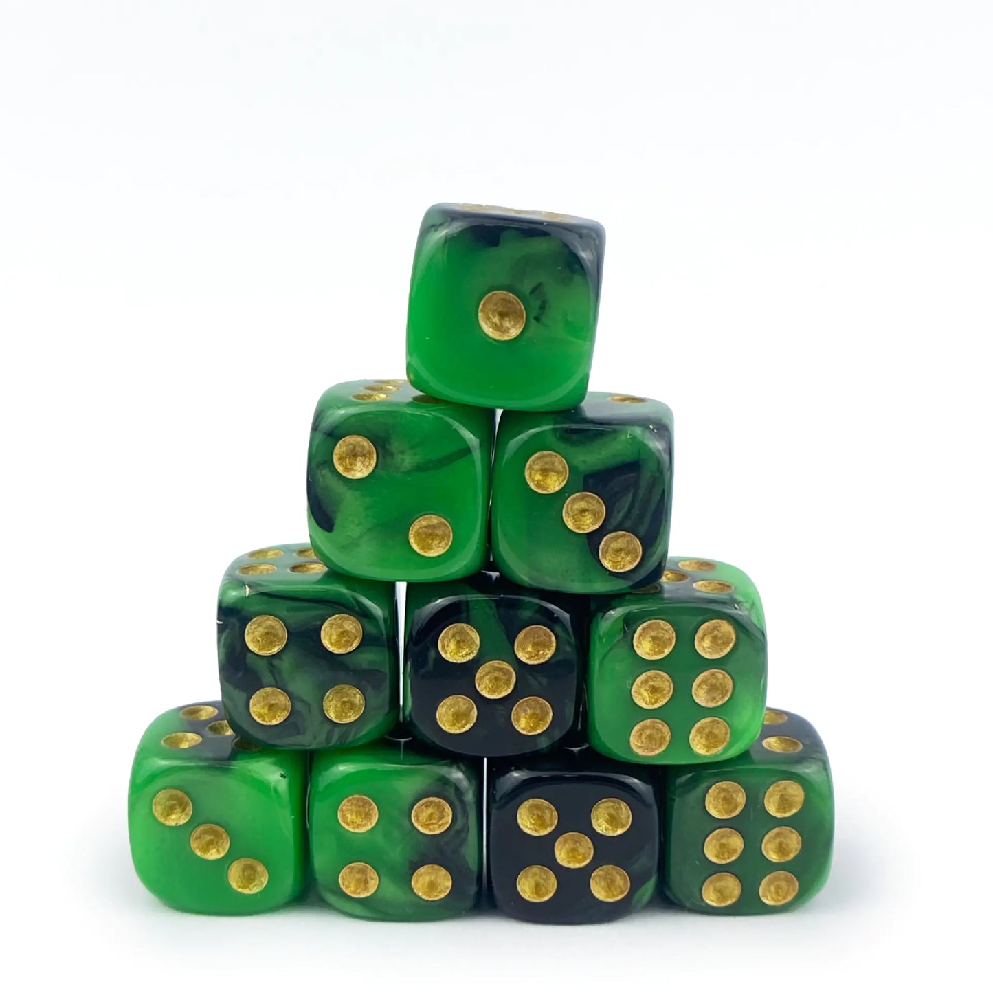 12mm Dual-Color Rounded D6 Dice for Board Games