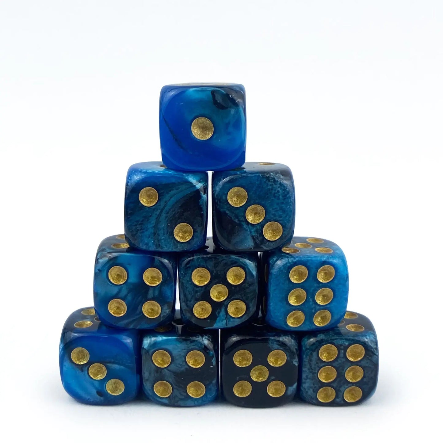 12mm Dual-Color Rounded D6 Dice for Board Games