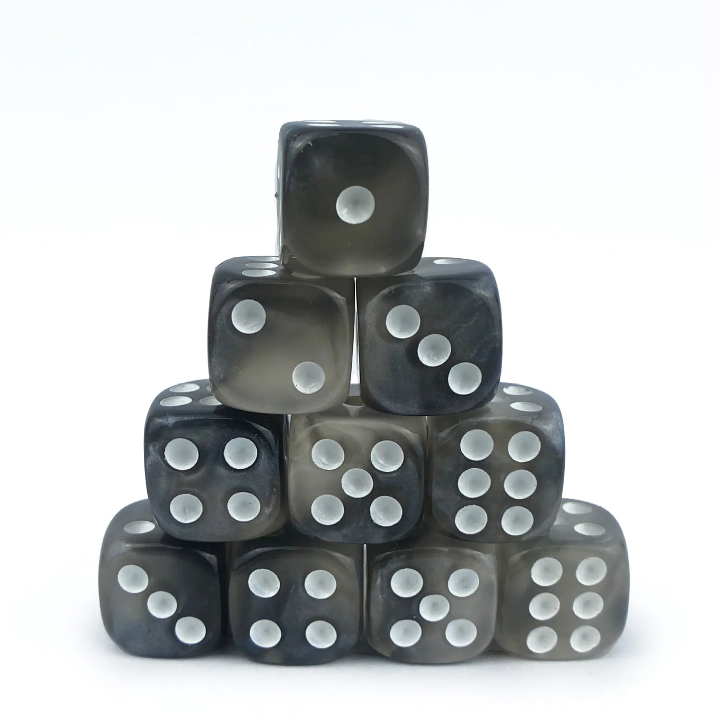 12mm Dual-Color Rounded D6 Dice for Board Games