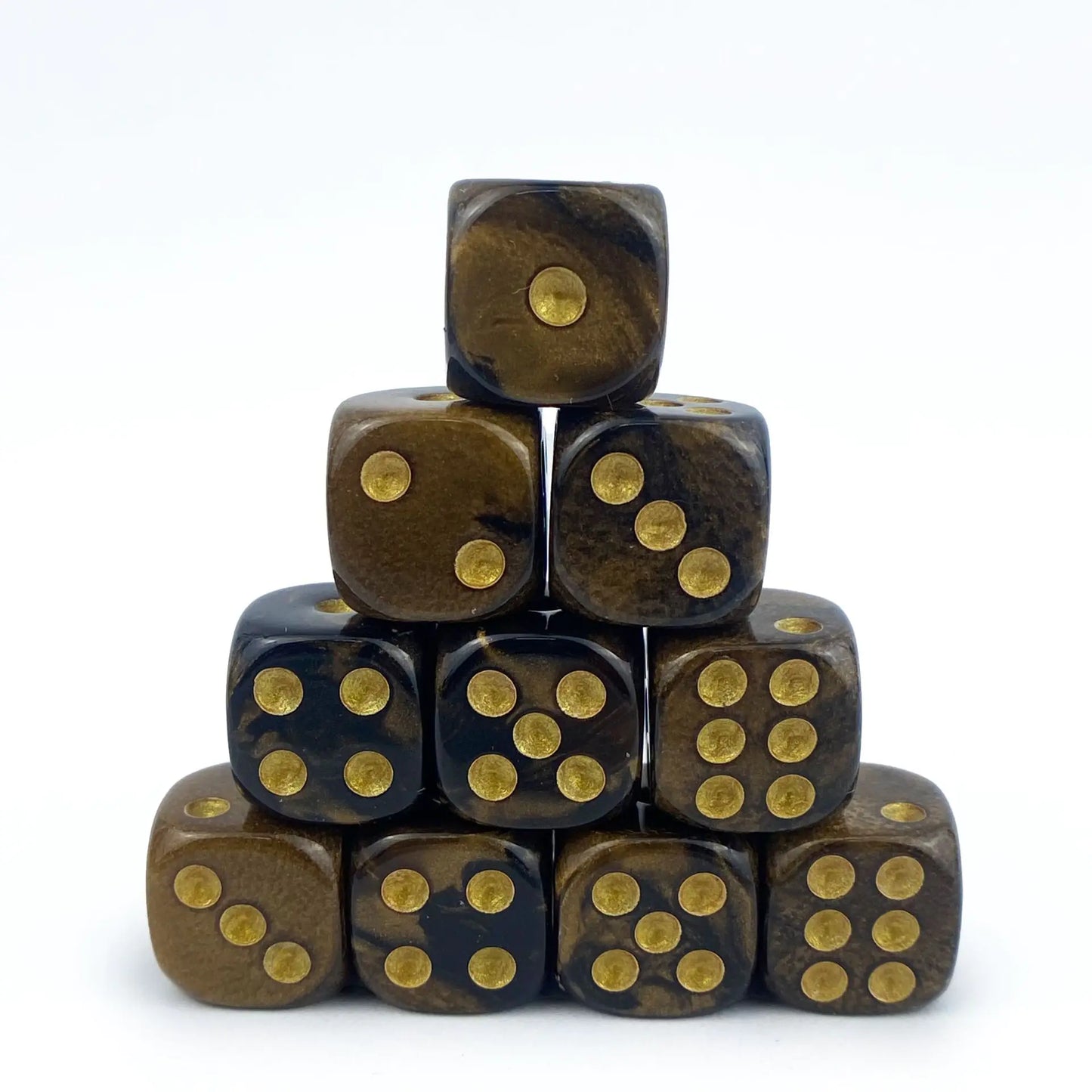 12mm Dual-Color Rounded D6 Dice for Board Games